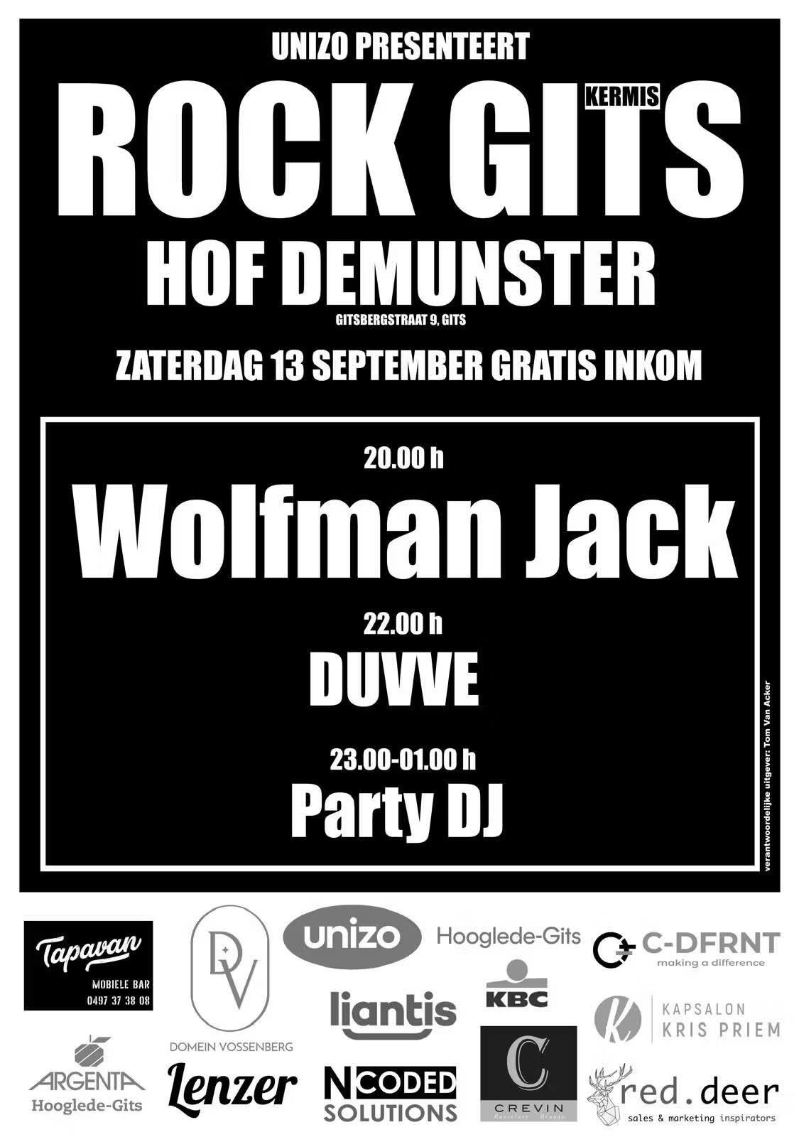 Rock GITS Kermesse 2025 — origineel eventbeeld